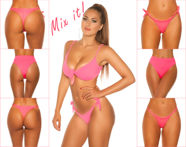 Mix it!! bikini top met verwijderbare pads koraal-kleurig